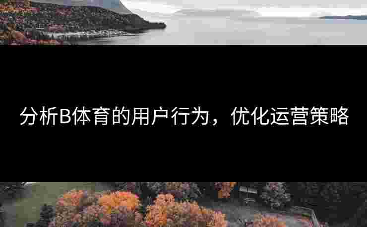 分析B体育的用户行为，优化运营策略