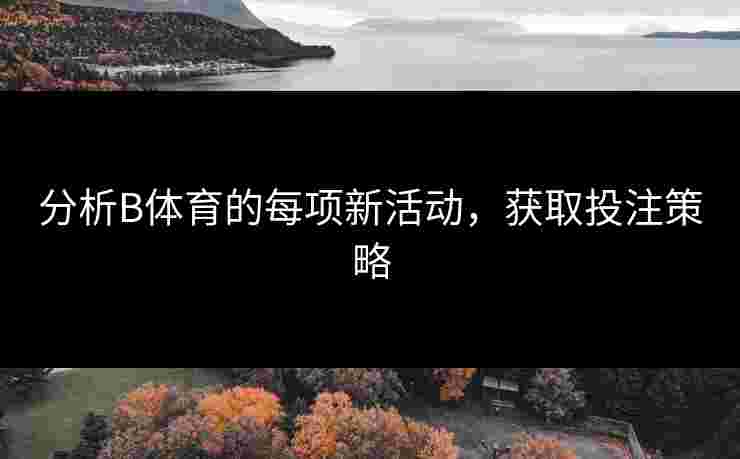分析B体育的每项新活动，获取投注策略