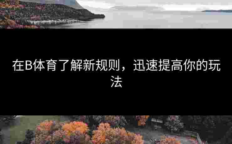 在B体育了解新规则，迅速提高你的玩法