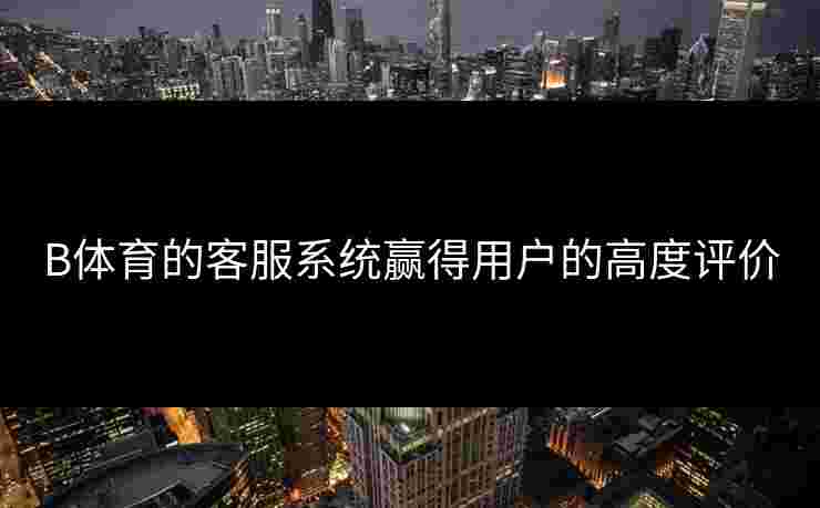 B体育的客服系统赢得用户的高度评价