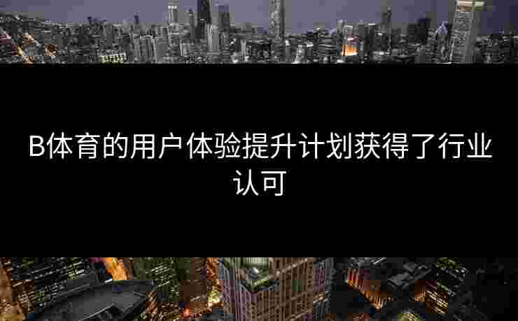 B体育的用户体验提升计划获得了行业认可
